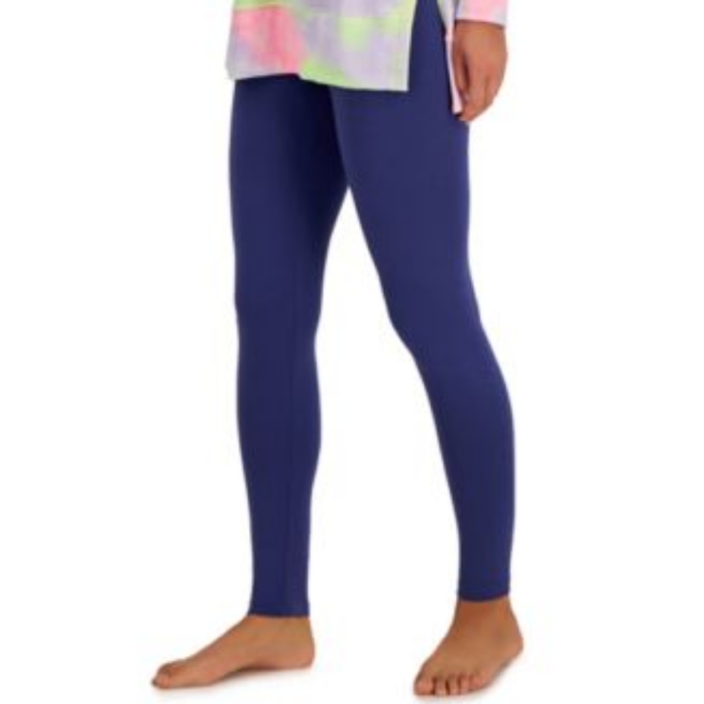 Navy Blue Full-Length Stretch Leggings